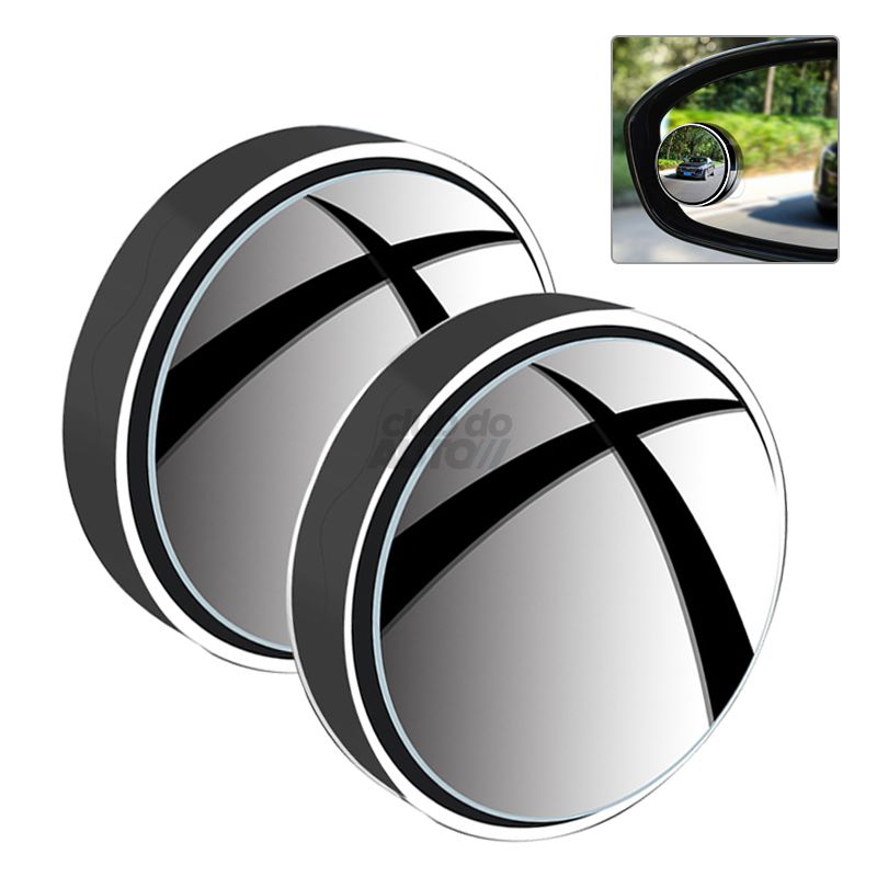 Oglinzi pentru unghiul mort cu unghi larg, rotative la 360° (2 buc)